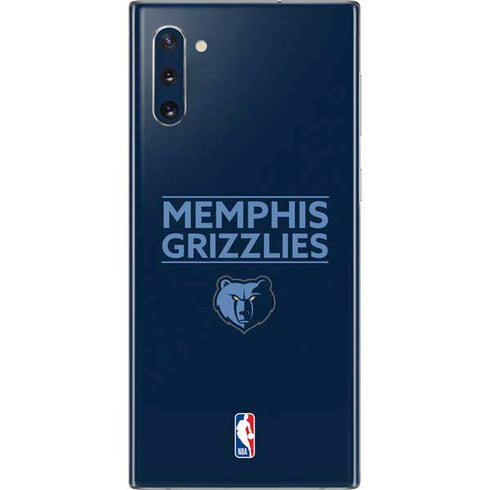 NBA Memphis Grizzlies Standard -  Blue Galaxy Note 10 Skin